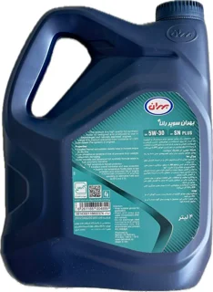 عکس روغن موتور بهران سوپر رانا پلاس 5W30 - پشت 4 لیتری