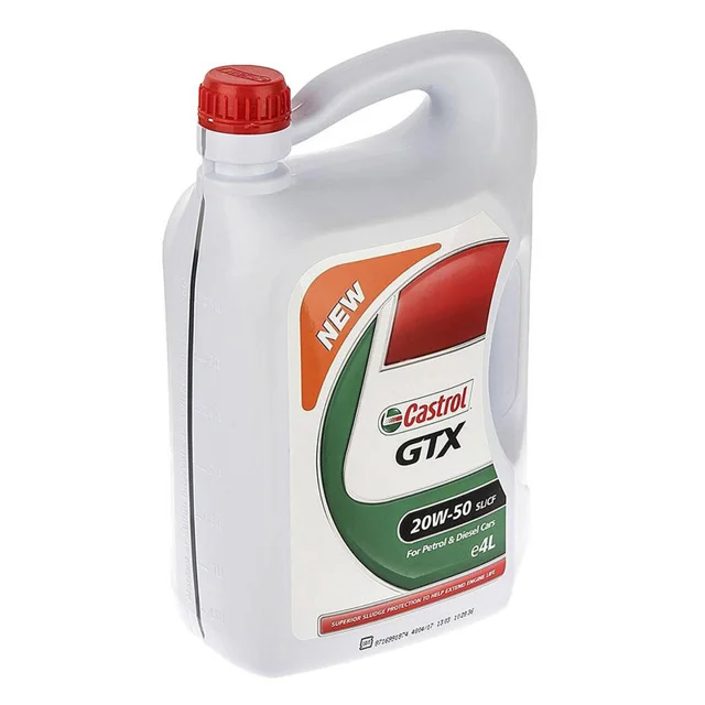 روغن موتور خودرو کاسترول مدل GTX 20W50 SL حجم 4 لیتر 102156983