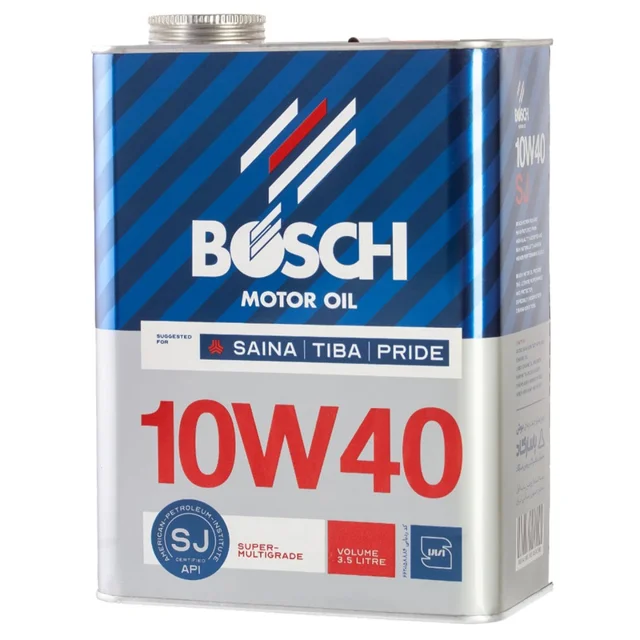 روغن موتور خودرو بنزینی بوش مدل توربو 10W40 SJ حجم 3/5 لیتر 102156962
