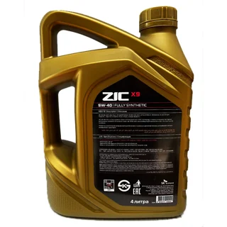 روغن موتور خودرو بنزینی زیک مدل X9 5W-40 SP حجم 4 لیتر 102158957