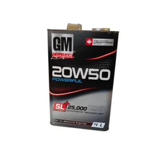 روغن موتور خودرو بنزینی جی ام لوبریفیانت مدل 25000 SL 20W-50 حجم 4 لیتر 102159730
