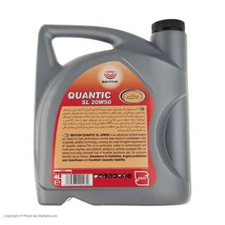 روغن موتور خودرو بهتام روانکار مدل 20W50 Quantic حجم 4 لیتر 101710181