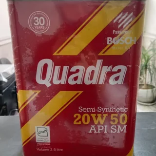 روغن موتور خودرو بنزینی بوش مدل کوادرا 20W50 SM  حجم 3.5 لیتر 102157626