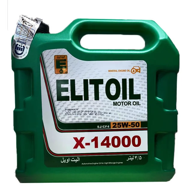 روغن موتور الیت کد X-14000 مدل 25W50 SJ/CF4 حجم 4/5 لیتر 102159069