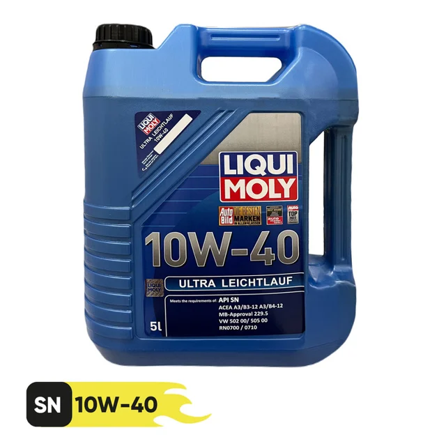 روغن موتور خودرو لیکومولی مدل Ultra Leichtlauf 10W40 SN حجم 5 لیتر 102157020