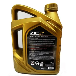 روغن موتور خودرو بنزینی زیک مدل TOP LS 5W30 SN حجم 4 لیتر 102159976