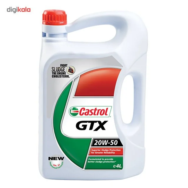 روغن موتور خودرو کاسترول مدل GTX 4L 20W50 SJ حجم 4 لیتر 102157416