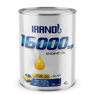 روغن موتور خودرو بنزینی، دیزلی ایرانول مدل ۱۶۰۰۰ SL/CF-4 20W-50 حجم 4 لیتر 101701847