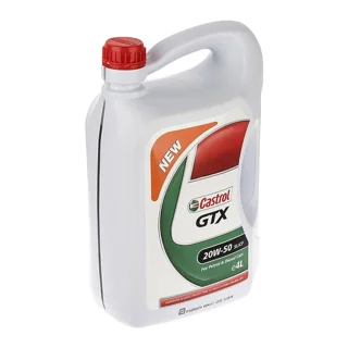 روغن موتور خودرو کاسترول مدل GTX 20W50 SL حجم 4 لیتر 102156990