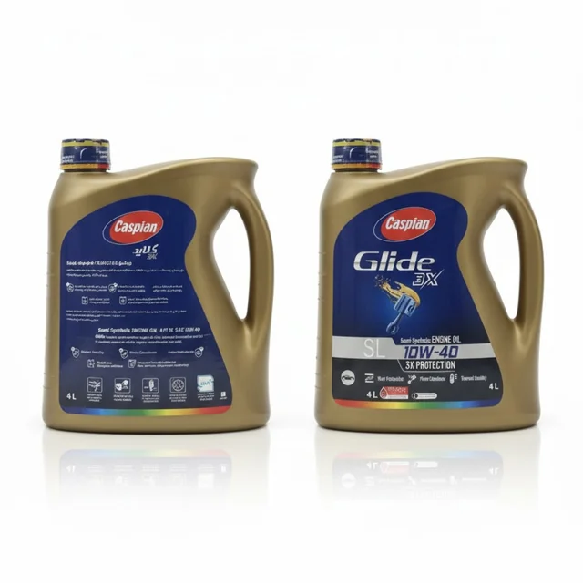 روغن موتور خودرو بنزینی کاسپین مدل  SL 10W-40 Glide 3X  حجم 4 لیتر 102152954