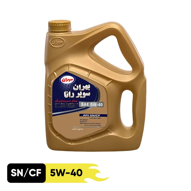 روغن موتور بهران مدل سوپر رانا 5w40 SN حجم 4 لیتر 101710798