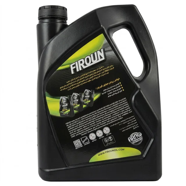 روغن موتور خودرو بنزینی فیرون مدل نانو گرافن NEW 10w40 SN FULLY SYNTHETIC حجم ۵ لیتر 102157560