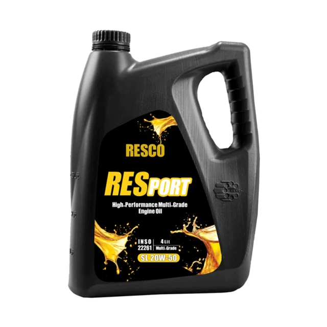 روغن موتور خودرو بنزینی تنفس طبیعی رسکو مدل RESPORT 20W50-SL SL 20W-50 حجم 4 لیتر 101710205