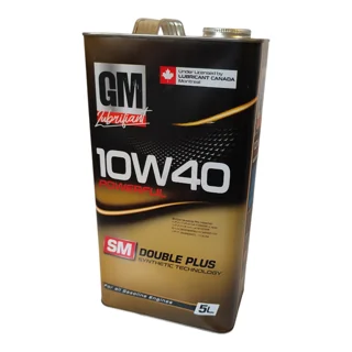 روغن موتور خودرو بنزینی جی ام لوبریفیانت مدل دابل پلاس SM 10W-40 حجم 5 لیتر 102157472