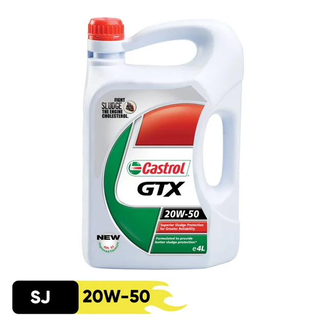 روغن موتور خودرو کاسترول مدل GTX 4L 20W50 SJ حجم 4 لیتر 102157411